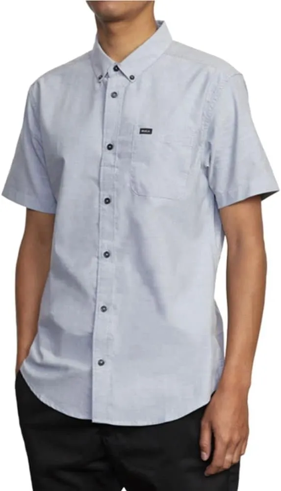 RVCA Mens Slim Fit That'll Do Traditional Woven Shirt