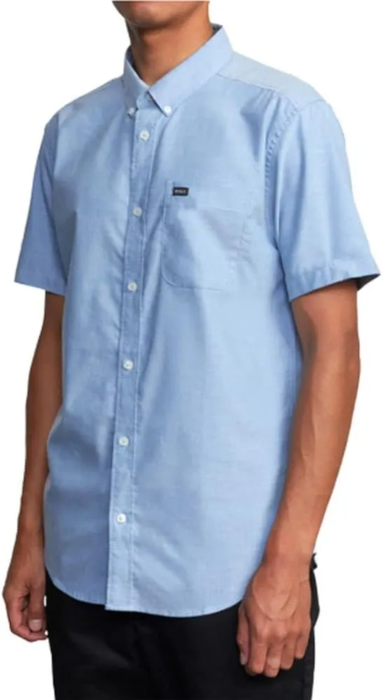 RVCA Mens Slim Fit That'll Do Traditional Woven Shirt