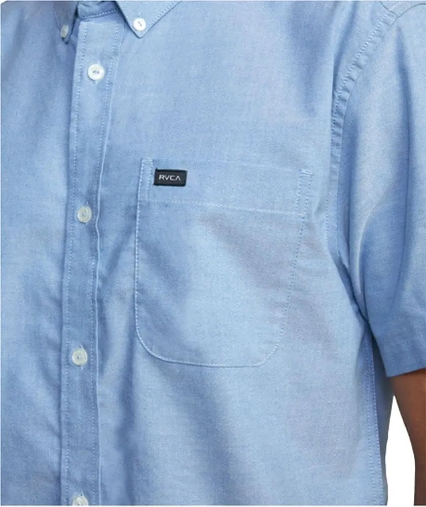 RVCA Mens Slim Fit That'll Do Traditional Woven Shirt