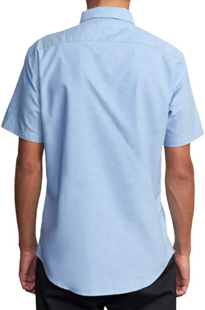 RVCA Mens Slim Fit That'll Do Traditional Woven Shirt