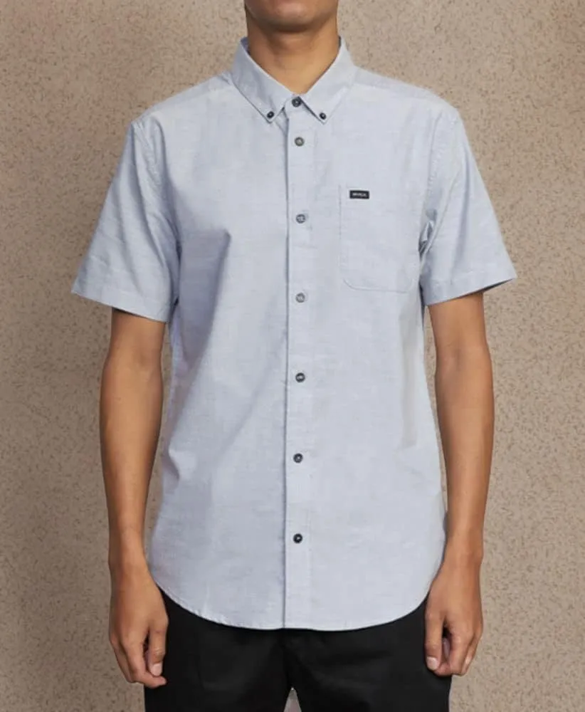 RVCA Mens Slim Fit That'll Do Traditional Woven Shirt
