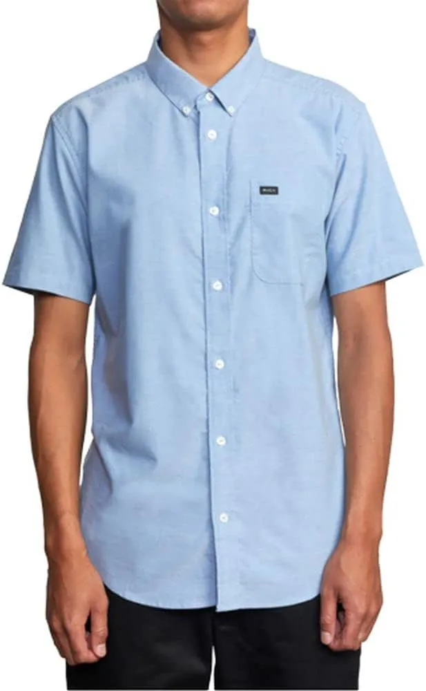 RVCA Mens Slim Fit That'll Do Traditional Woven Shirt