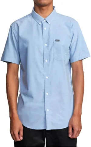 RVCA Mens Slim Fit That'll Do Traditional Woven Shirt