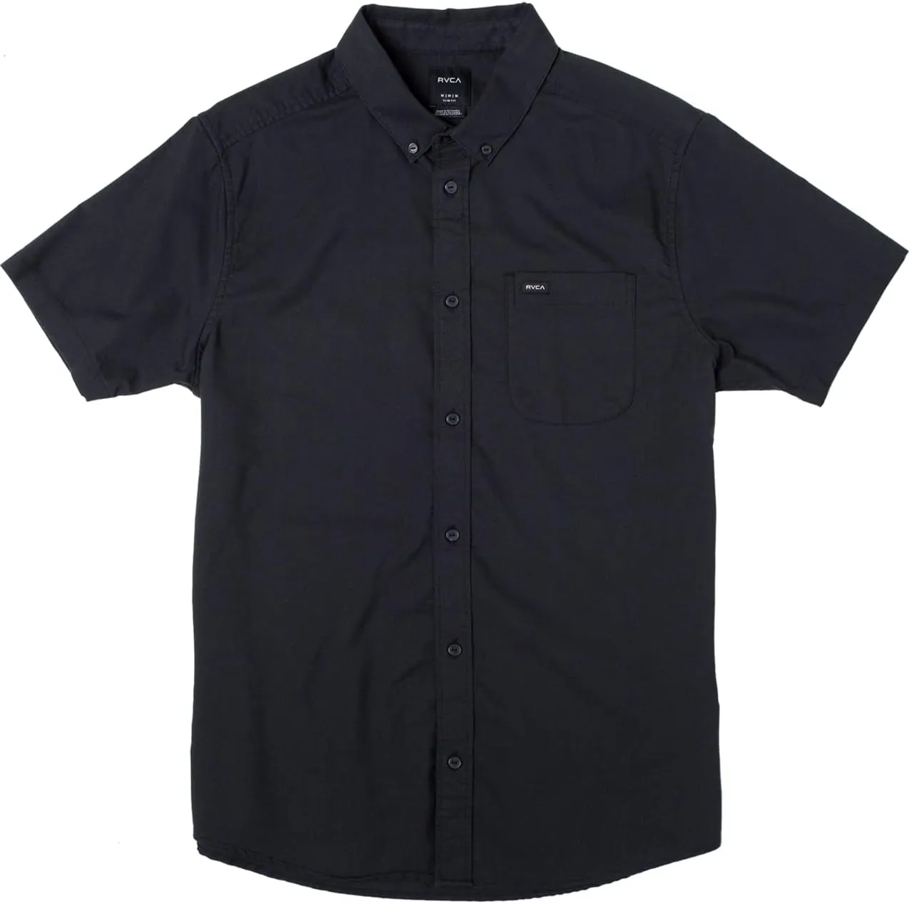 RVCA Men's Thatll Do Stretch Short Sleeve Woven Button Front Shirt