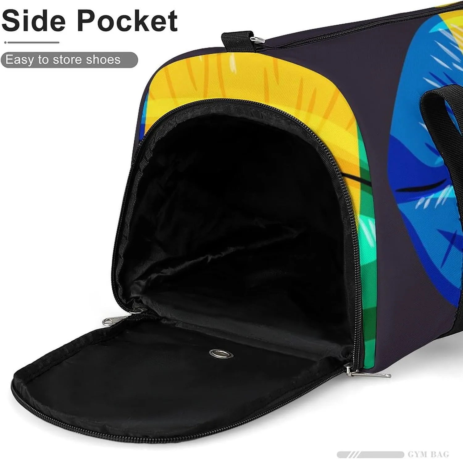 Saint Vincent Grenadines Flag Lips Duffel Bag for Men Women with Shoe Compartment Lightweight Gym Bag