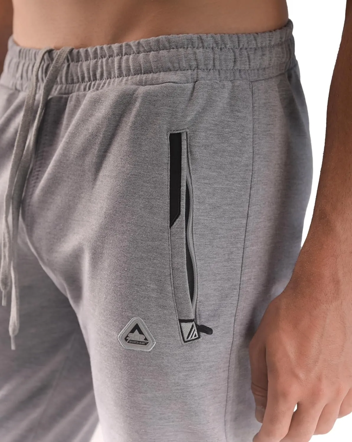 SCR 30/33/36 Inseam Mens Sweatpants with Pockets Tapered Joggers Men Slim Fit Open Bottom Pants Tall, Extra Long