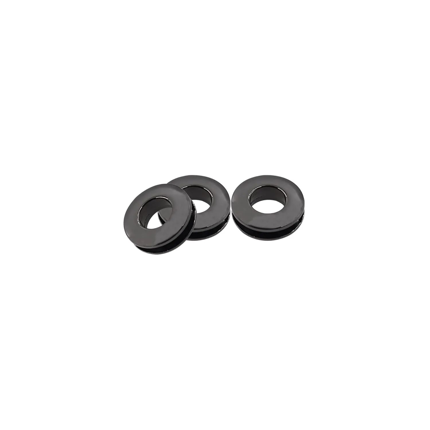 Screw Together Grommets,TTZEZE Zinc Alloy Eyelets Grommets,Metal Screw Together Eyelets,Snap Together Grommet,Round Flat Surface Snap Rings for DIY Handbag Clothes 16PCS, ID:10.6mm/0.41'' Gunmetal