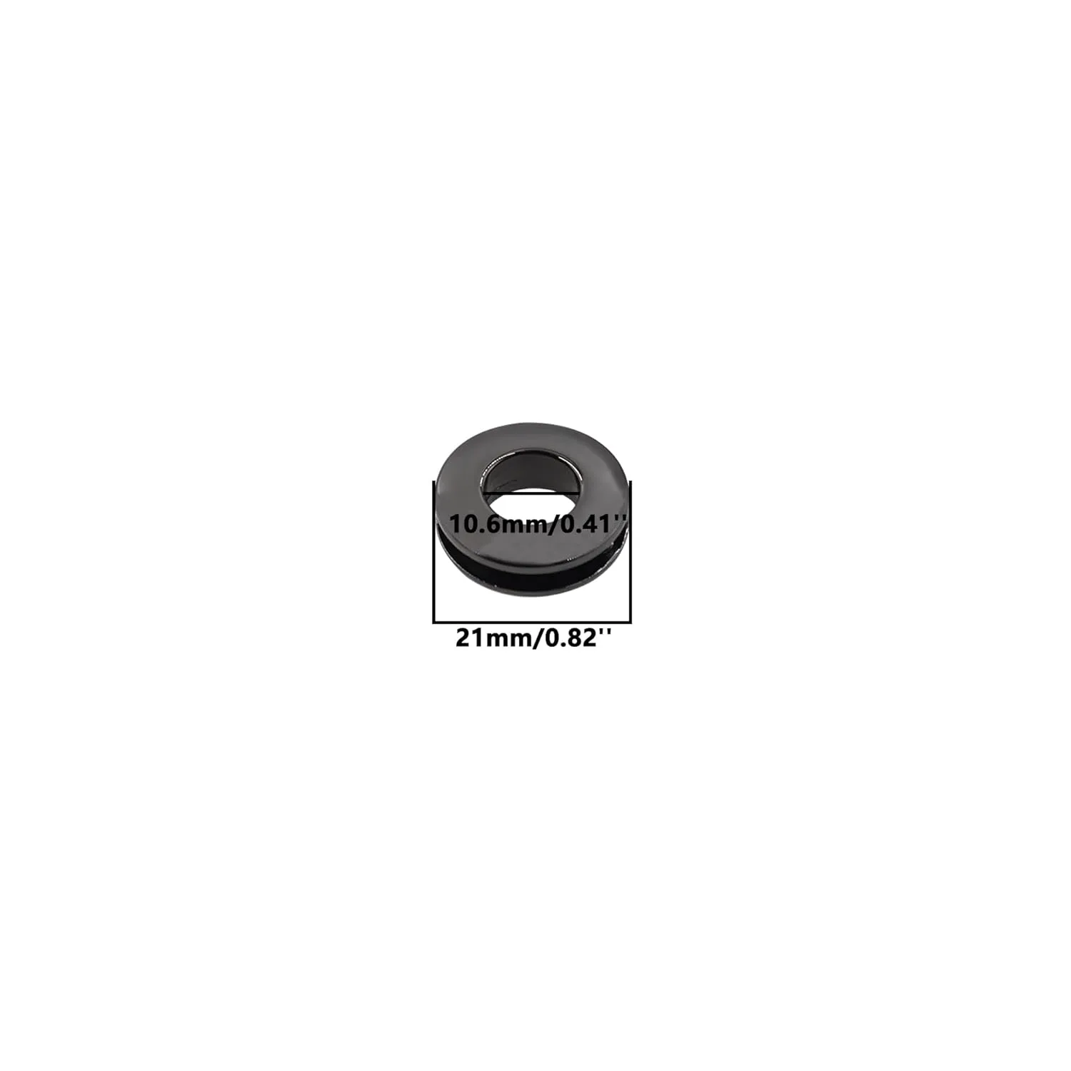 Screw Together Grommets,TTZEZE Zinc Alloy Eyelets Grommets,Metal Screw Together Eyelets,Snap Together Grommet,Round Flat Surface Snap Rings for DIY Handbag Clothes 16PCS, ID:10.6mm/0.41'' Gunmetal