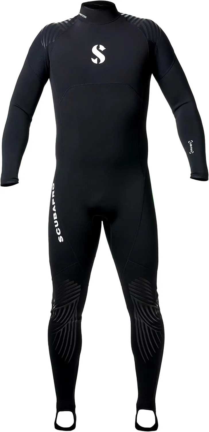 Scubapro 1mm Men's Definition Steamer Full Suit - Lightweight X-Foam Neoprene, Abrasion-Resistant, Enhanced Comfort for Pool Training & Warm-Water Diving