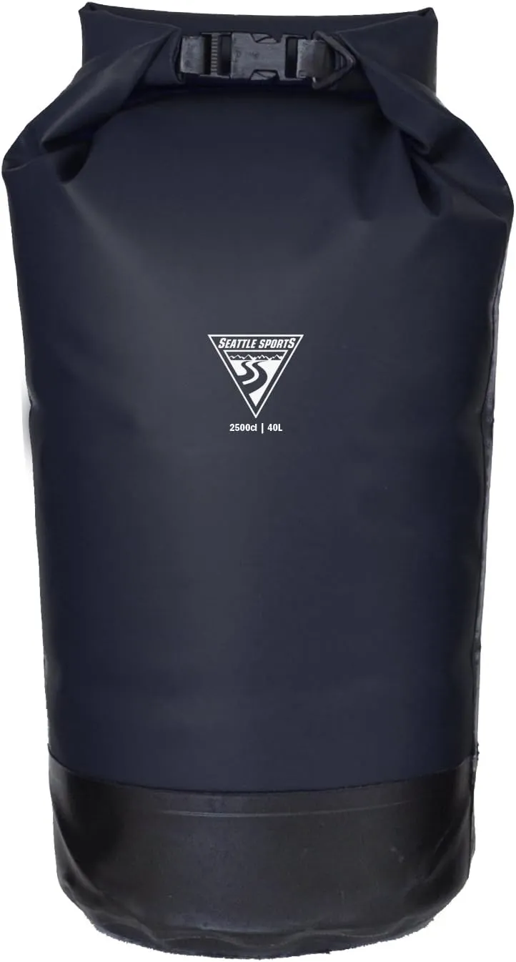 Seattle Sports Co Explorer Dry Bag - Water & Abrasion Resistant Vinyl, Welded Seams, Easy Load Base, Roll Top Closure, D-Ring for Lashing, XS-XL, Ideal Canoes & Kayaks, Made in USA (Small 10L