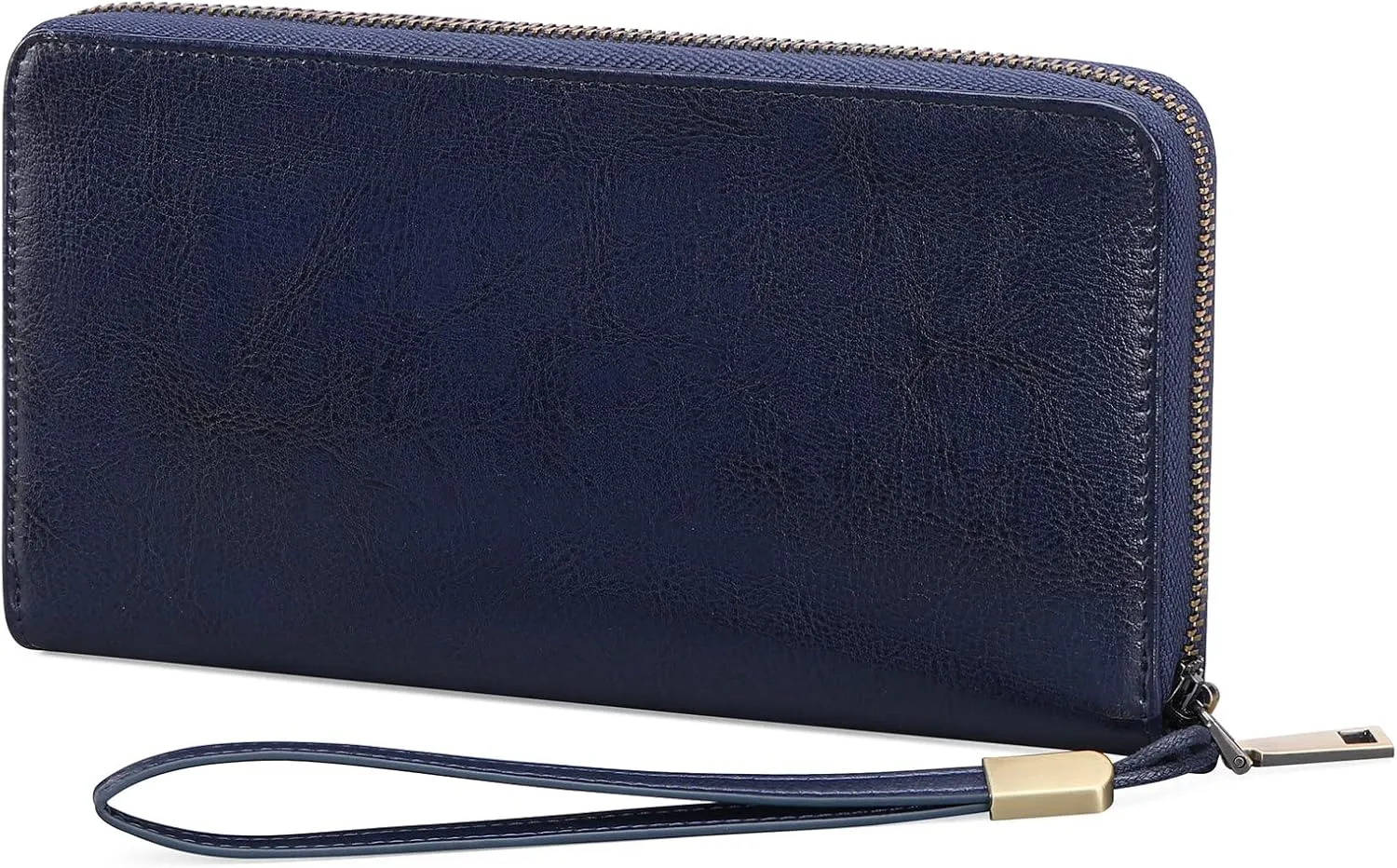 SENDEFN Leather Women's Wallets RFID Blocking Zip Around Large Capacity Long Credit Card Holder Wallet