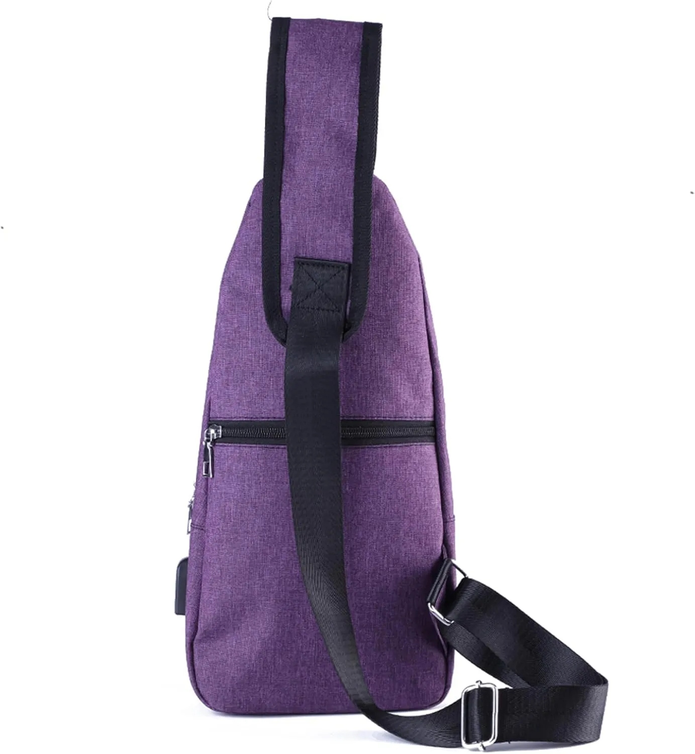Seoky Rop Men Women Sling Backpack Anti Theft Crossbody Shoulder Chest Bag with USB Charging Port