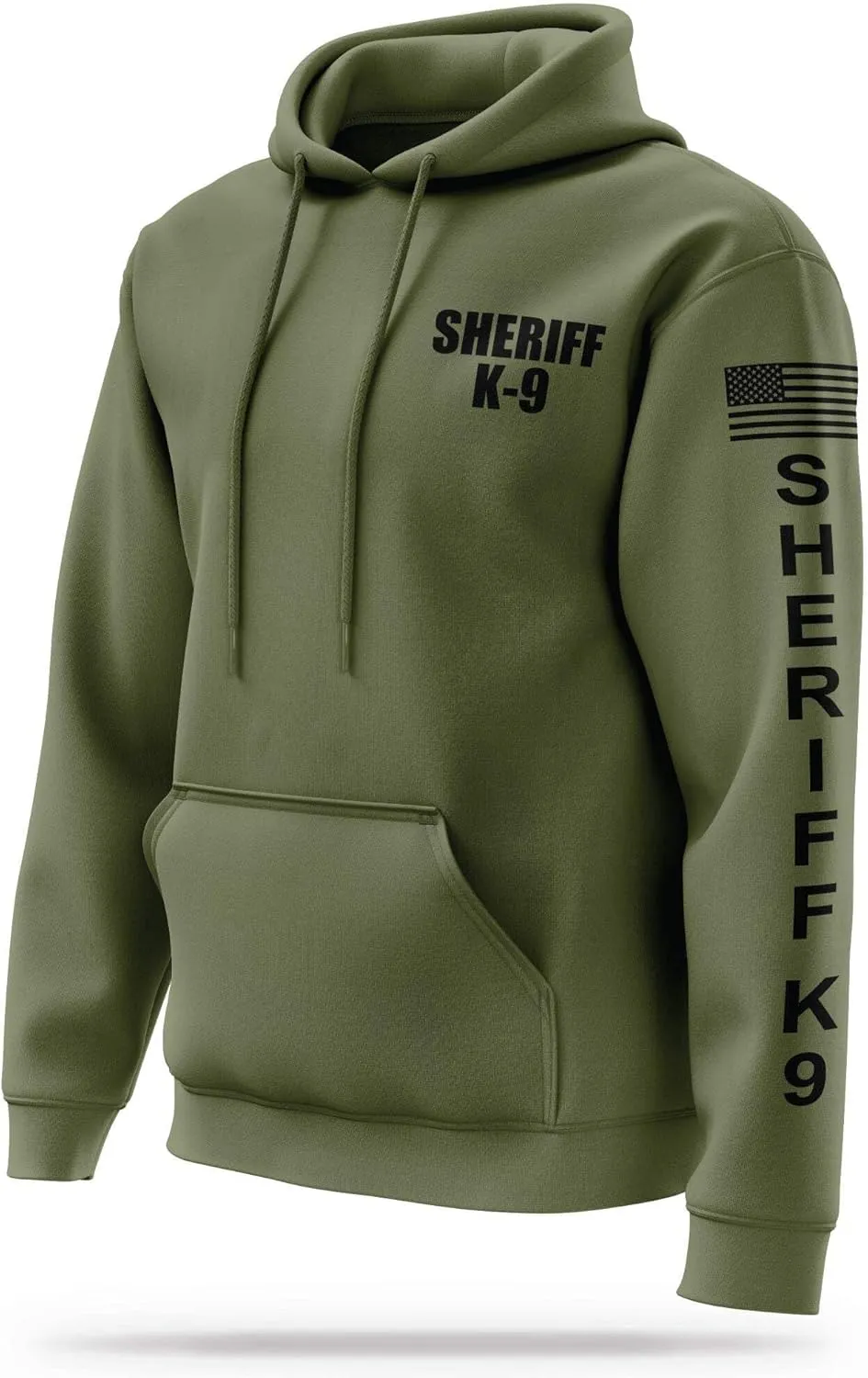 SHERIFF K9 Performance Hoodie | USA Patriotic Apparel | 100% Polyester, Moisture-Wicking Quick Dry Comfort.