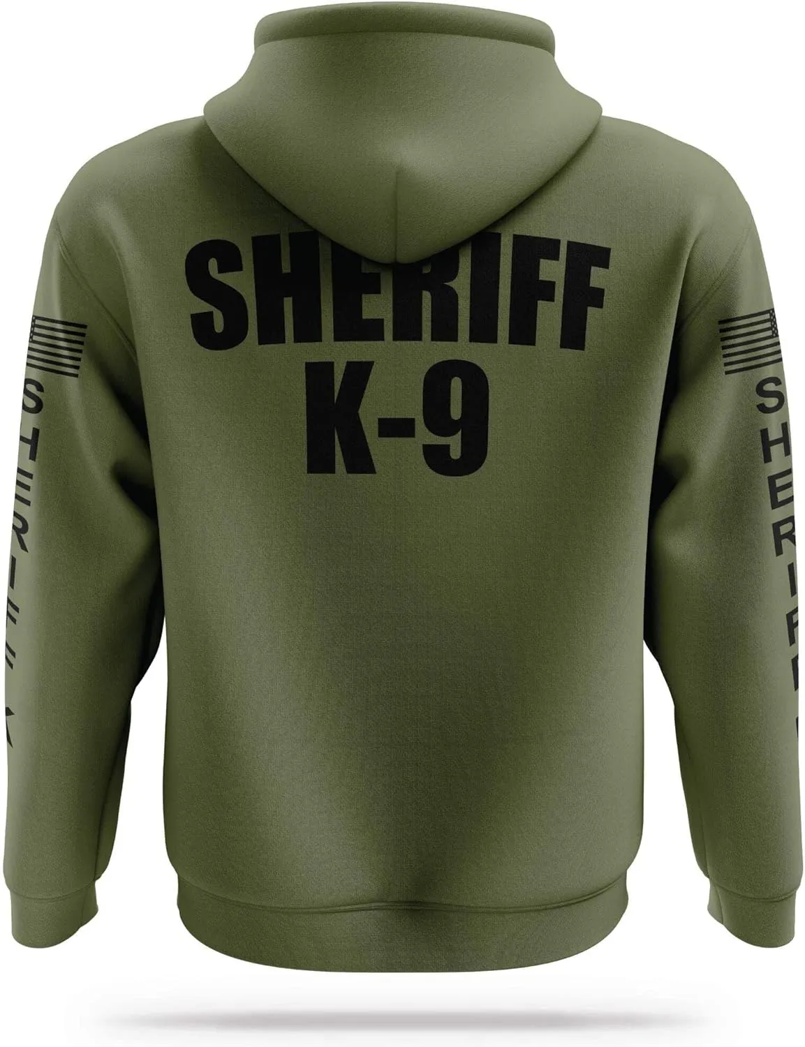 SHERIFF K9 Performance Hoodie | USA Patriotic Apparel | 100% Polyester, Moisture-Wicking Quick Dry Comfort.