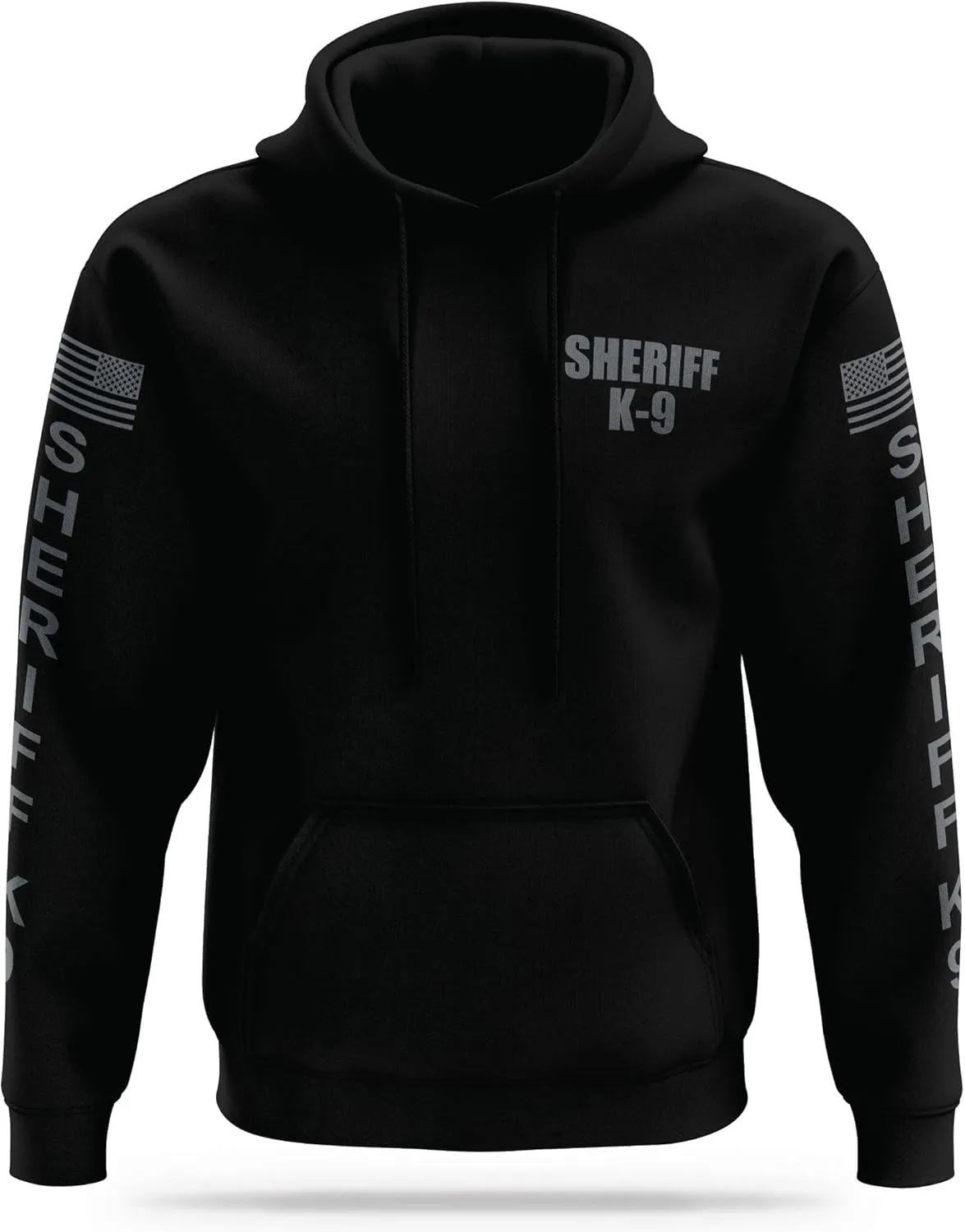 SHERIFF K9 Performance Hoodie | USA Patriotic Apparel | 100% Polyester, Moisture-Wicking Quick Dry Comfort.