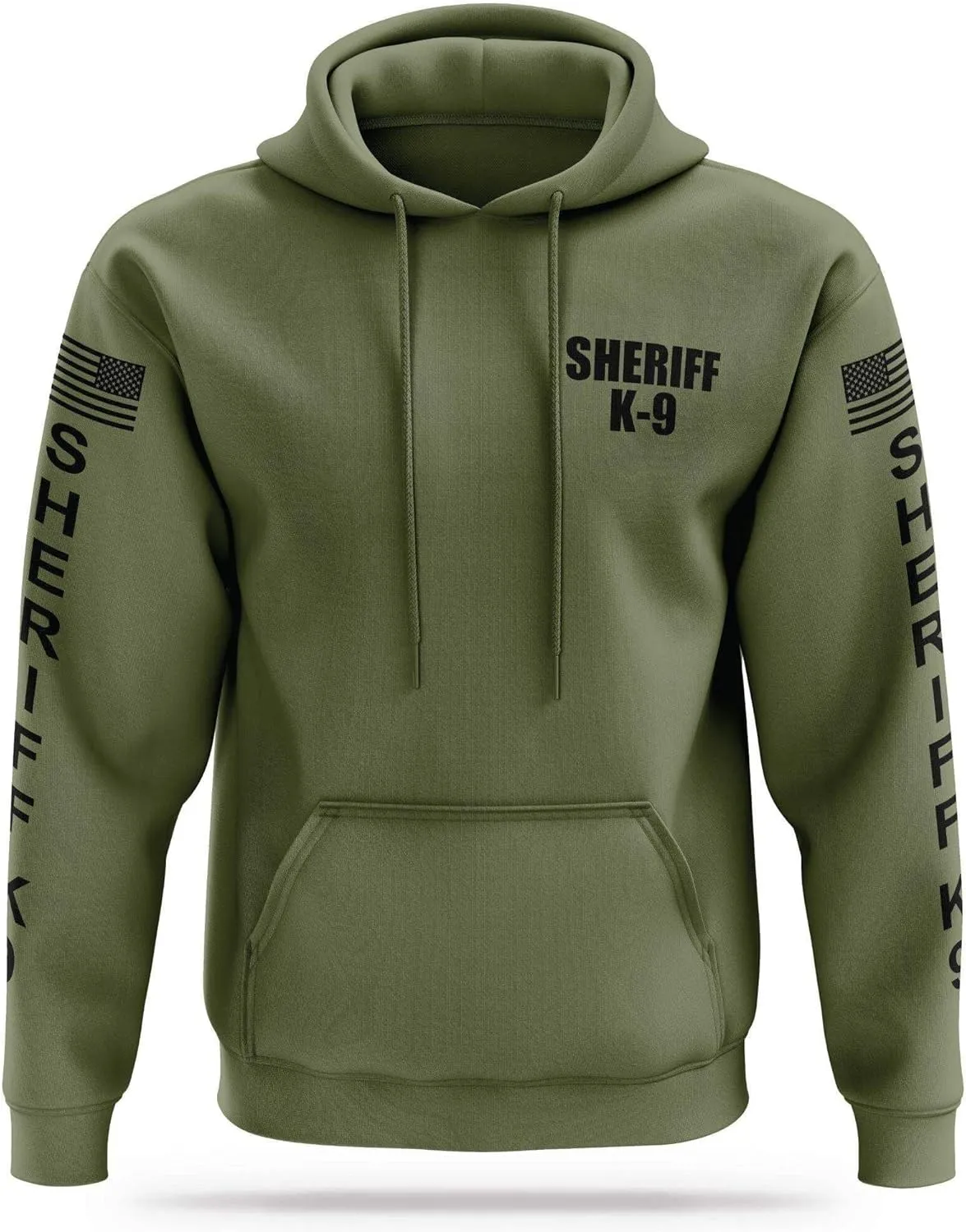 SHERIFF K9 Performance Hoodie | USA Patriotic Apparel | 100% Polyester, Moisture-Wicking Quick Dry Comfort.