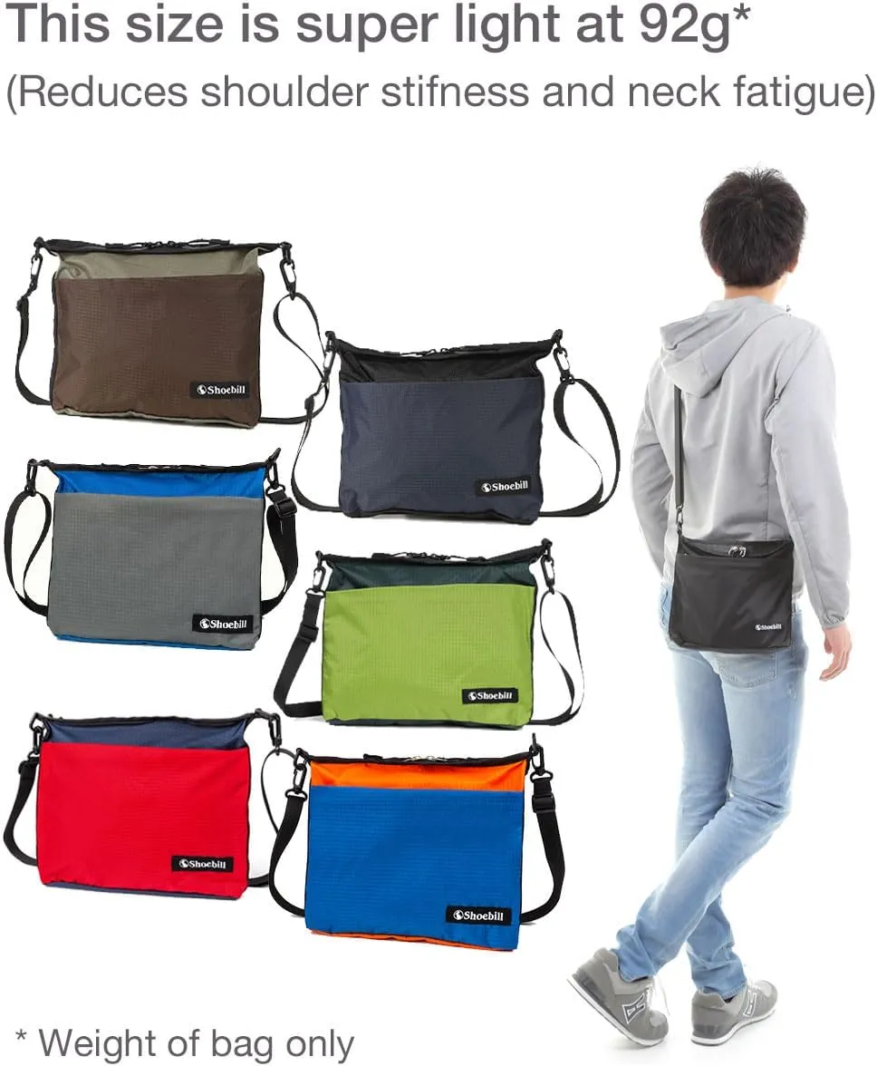 Shoebill Small Crossbody Bag Sacoche bag 2L Nylon for Men Women