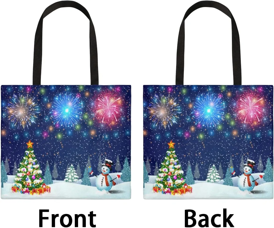 Shooting Stars At Night Canvas Tote Bag for Women Men Stylish Tote Handbag Shoulder Bag Reusable Grocery Bag