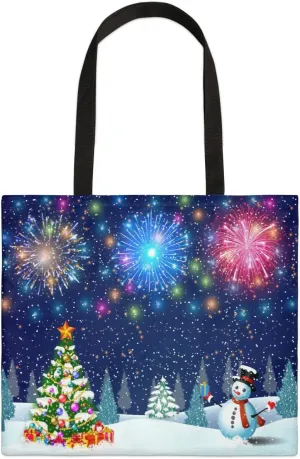 Shooting Stars At Night Canvas Tote Bag for Women Men Stylish Tote Handbag Shoulder Bag Reusable Grocery Bag