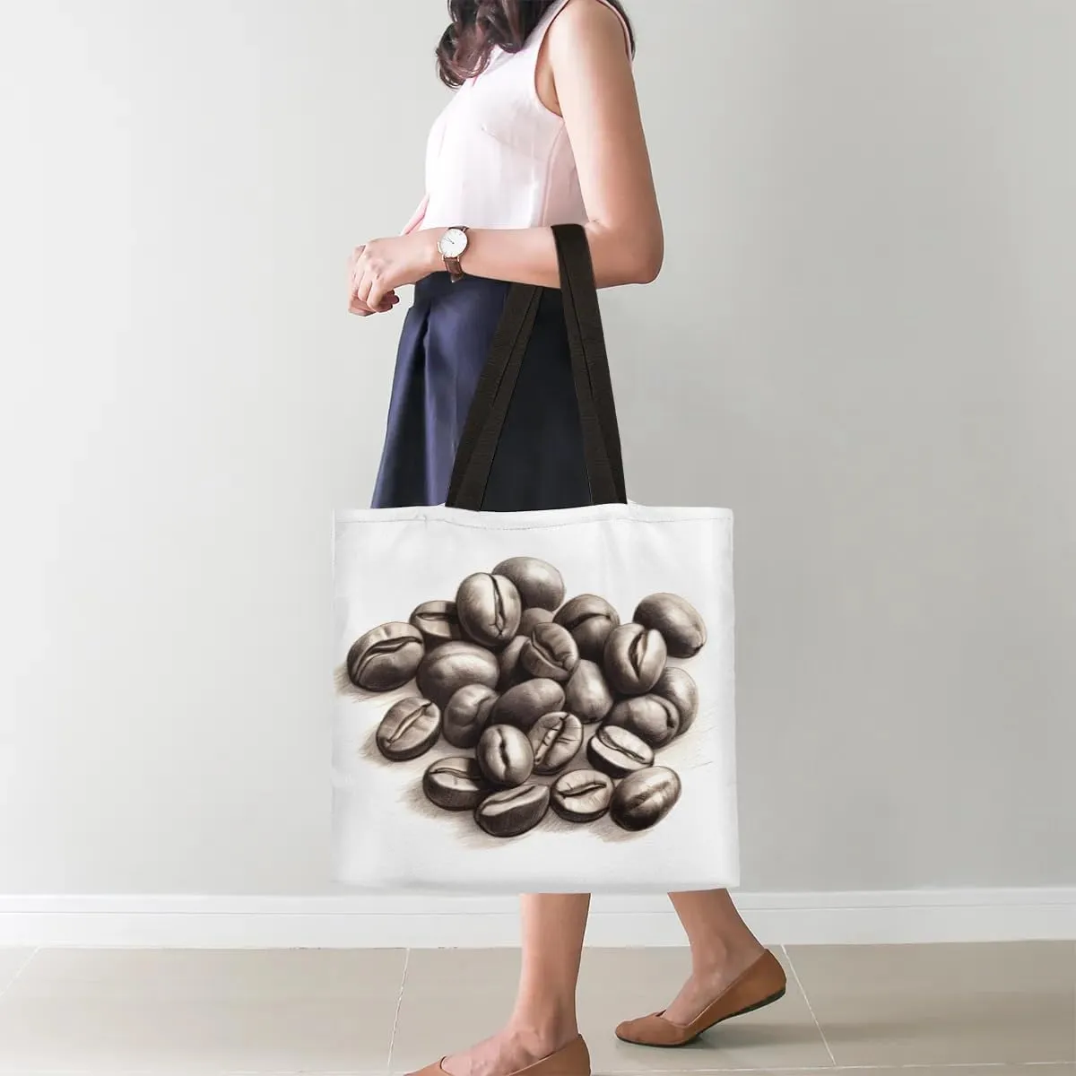Shooting Stars At Night Canvas Tote Bag for Women Men Stylish Tote Handbag Shoulder Bag Reusable Grocery Bag