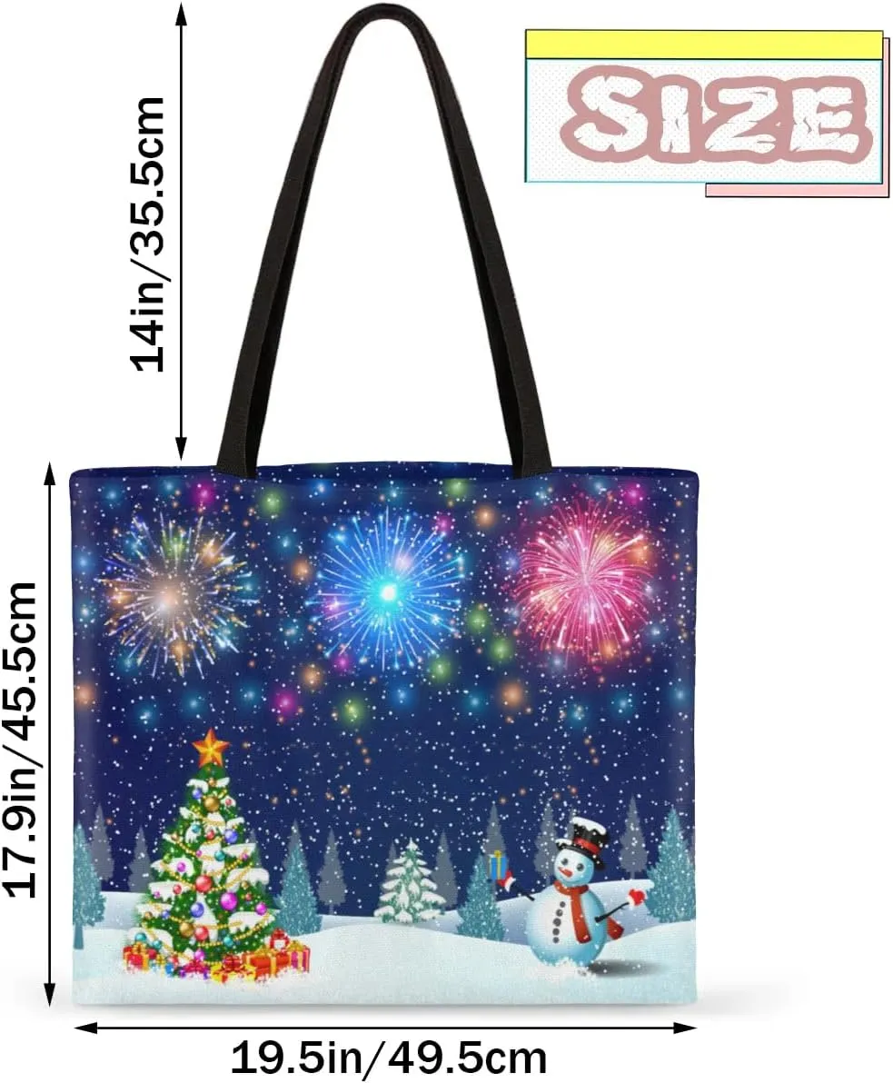 Shooting Stars At Night Canvas Tote Bag for Women Men Stylish Tote Handbag Shoulder Bag Reusable Grocery Bag