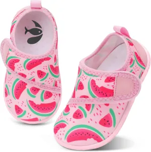 shopUAL Toddler Water Shoes Kids Girls Boys Beach Aqua Socks Skin Barefoot Walking Water Shoes Quick Dry Non-Slip Breathable Swim Pool Surf