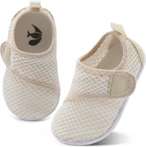 shopUAL Toddler Water Shoes Kids Girls Boys Beach Aqua Socks Skin Barefoot Walking Water Shoes Quick Dry Non-Slip Breathable Swim Pool Surf