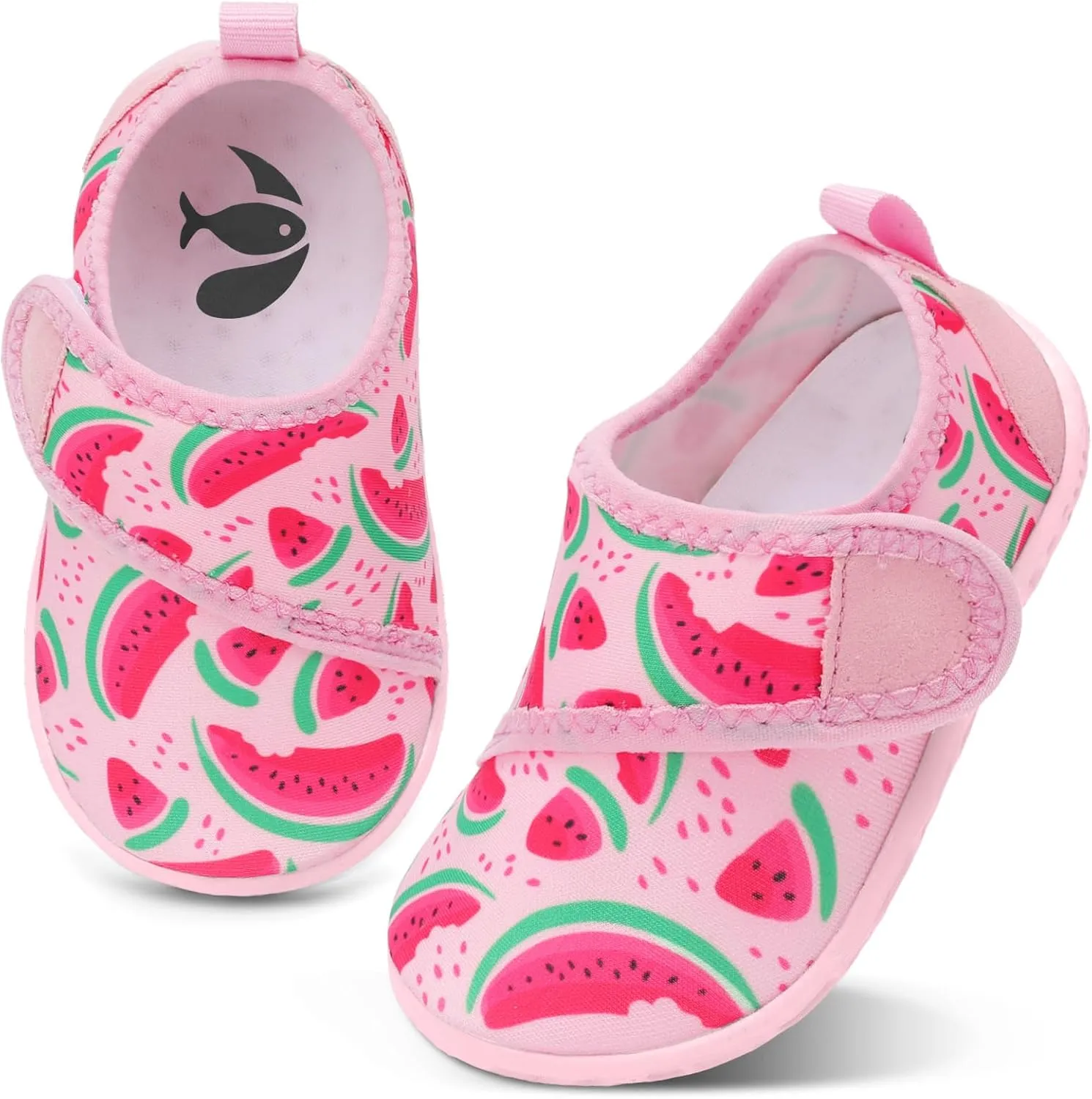 shopUAL Toddler Water Shoes Kids Girls Boys Beach Aqua Socks Skin Barefoot Walking Water Shoes Quick Dry Non-Slip Breathable Swim Pool Surf