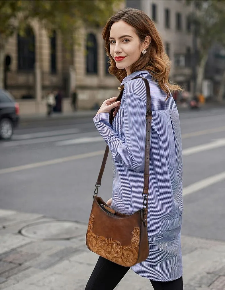 Shoulder Bag Women Crossbody Bag Genuine Leather Satchel Handbags Top Handle Purse