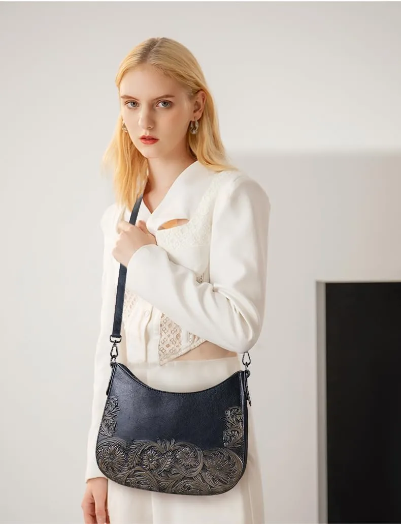 Shoulder Bag Women Crossbody Bag Genuine Leather Satchel Handbags Top Handle Purse