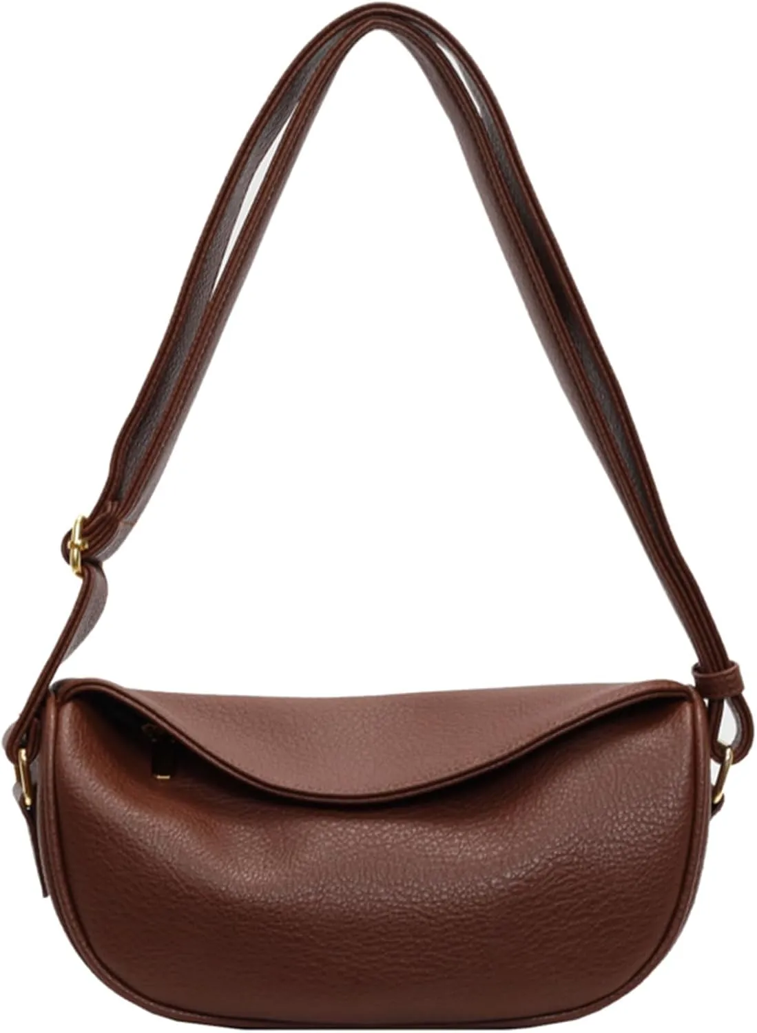 Shoulder Bags for Women Vegan Leather Purse Trendy Crossbody Bag Dumpling Purses Tote Handbags with Zip
