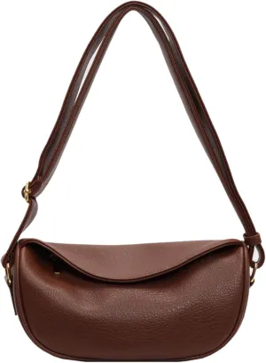 Shoulder Bags for Women Vegan Leather Purse Trendy Crossbody Bag Dumpling Purses Tote Handbags with Zip