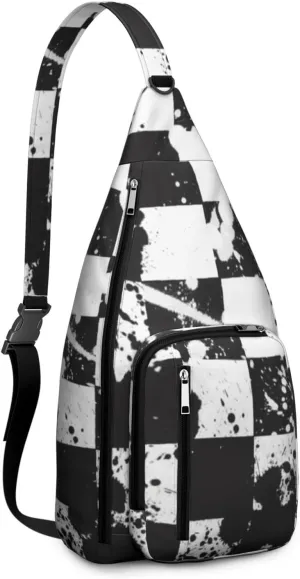 Shoulder Sling Crossbody Casual Chest Bag For Travel Sports Running,Backpack for Men & Women Lightweight Sports BagCrossbody Concealed Carry,Abstract Shoulder Bag Waterproof Chest Bag