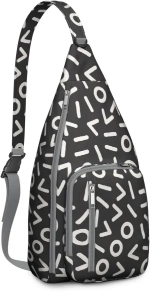 Shoulder Sling Crossbody Casual Chest Bag For Travel Sports Running,Backpack for Men & Women Lightweight Sports BagCrossbody Concealed Carry,Abstract Shoulder Bag Waterproof Chest Bag