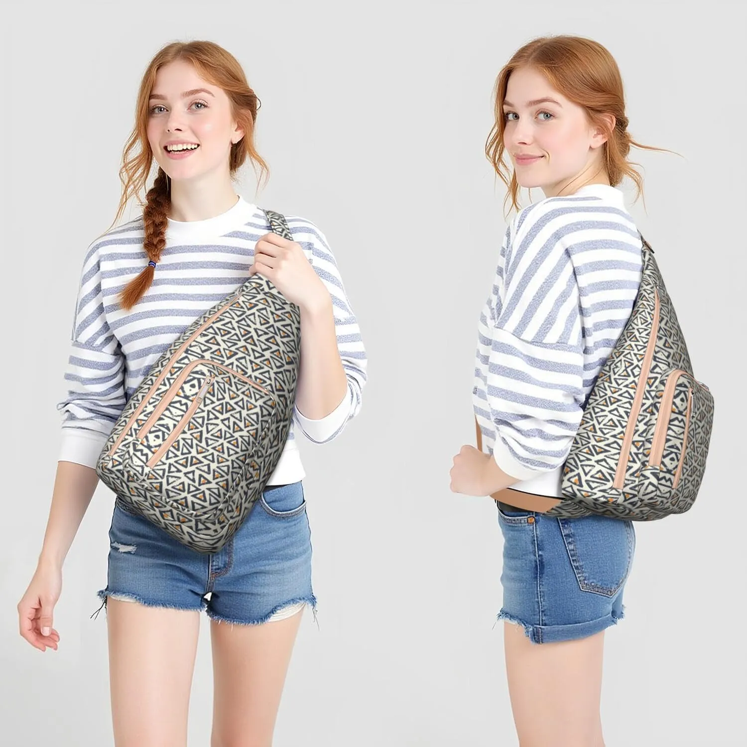 Shoulder Sling Crossbody Casual Chest Bag For Travel Sports Running,Backpack for Men & Women Lightweight Sports BagCrossbody Concealed Carry,Abstract Shoulder Bag Waterproof Chest Bag