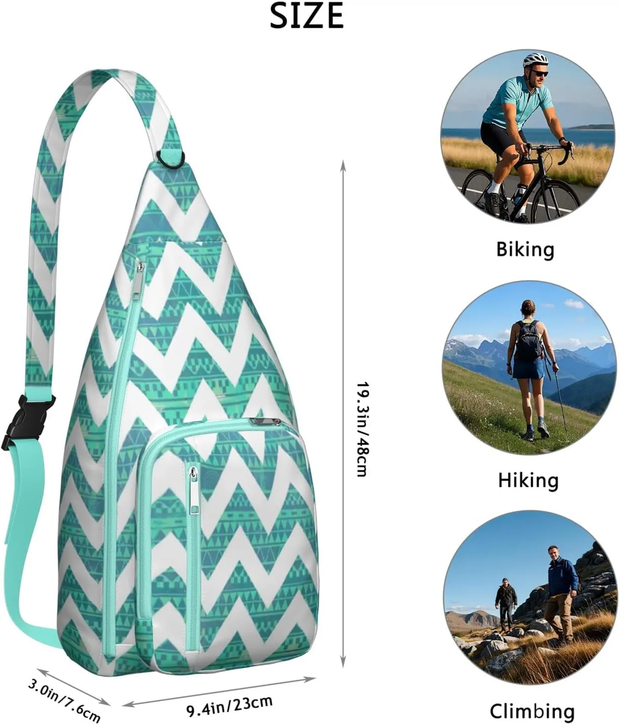 Shoulder Sling Crossbody Casual Chest Bag For Travel Sports Running,Backpack for Men & Women Lightweight Sports BagCrossbody Concealed Carry,Abstract Shoulder Bag Waterproof Chest Bag