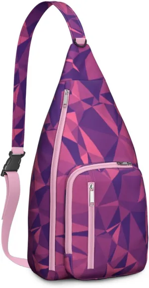 Shoulder Sling Crossbody Casual Chest Bag For Travel Sports Running,Backpack for Men & Women Lightweight Sports BagCrossbody Concealed Carry,Abstract Shoulder Bag Waterproof Chest Bag