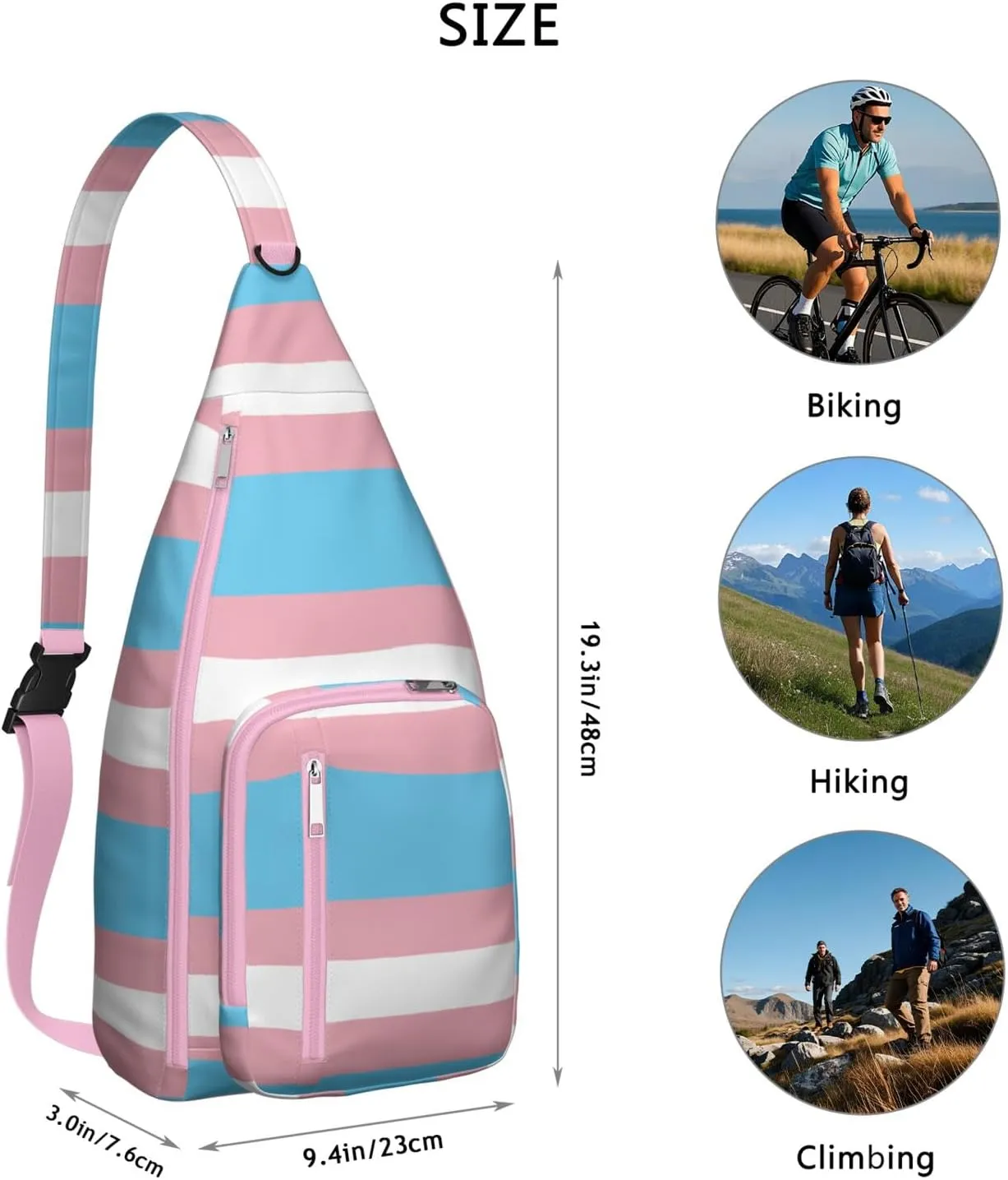 Shoulder Sling Crossbody Casual Chest Bag For Travel Sports Running,Backpack for Men & Women Lightweight Sports BagCrossbody Concealed Carry,Abstract Shoulder Bag Waterproof Chest Bag