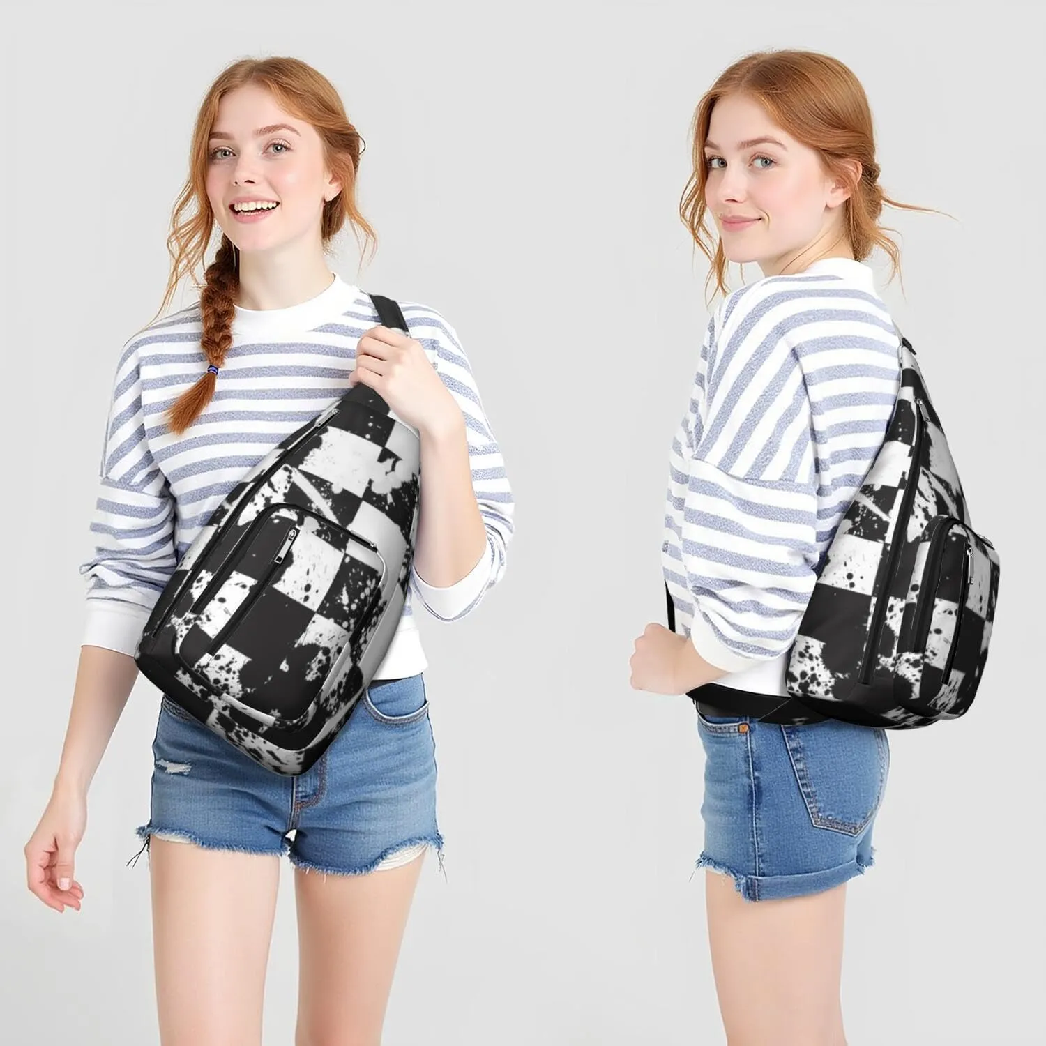 Shoulder Sling Crossbody Casual Chest Bag For Travel Sports Running,Backpack for Men & Women Lightweight Sports BagCrossbody Concealed Carry,Abstract Shoulder Bag Waterproof Chest Bag