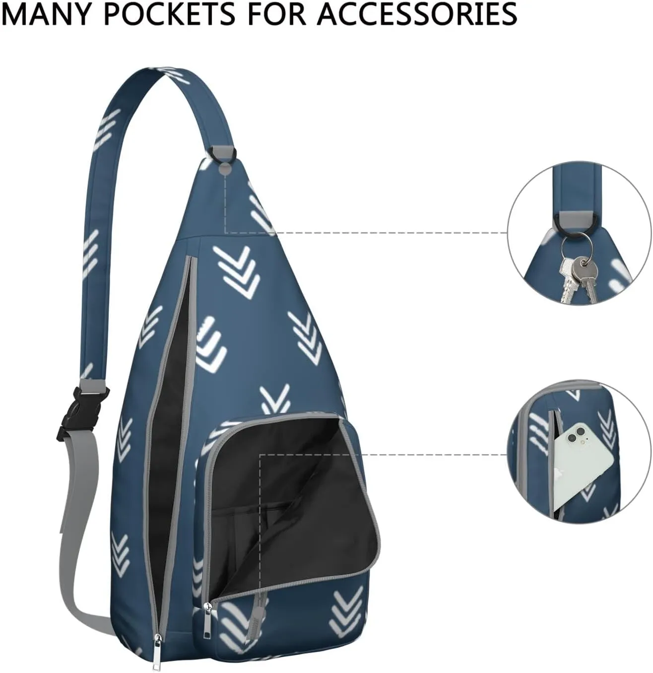 Shoulder Sling Crossbody Casual Chest Bag For Travel Sports Running,Backpack for Men & Women Lightweight Sports BagCrossbody Concealed Carry,Abstract Shoulder Bag Waterproof Chest Bag