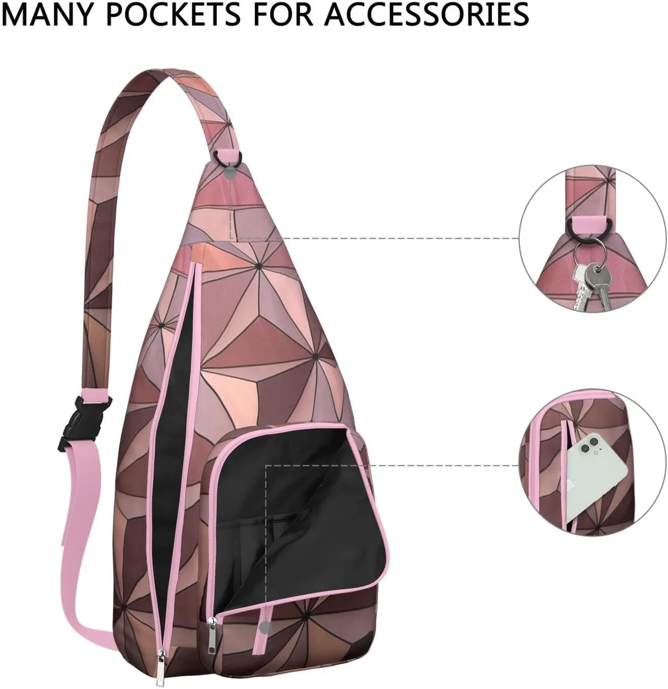 Shoulder Sling Crossbody Casual Chest Bag For Travel Sports Running,Backpack for Men & Women Lightweight Sports BagCrossbody Concealed Carry,Fashion Shoulder Bag Waterproof Chest Bag