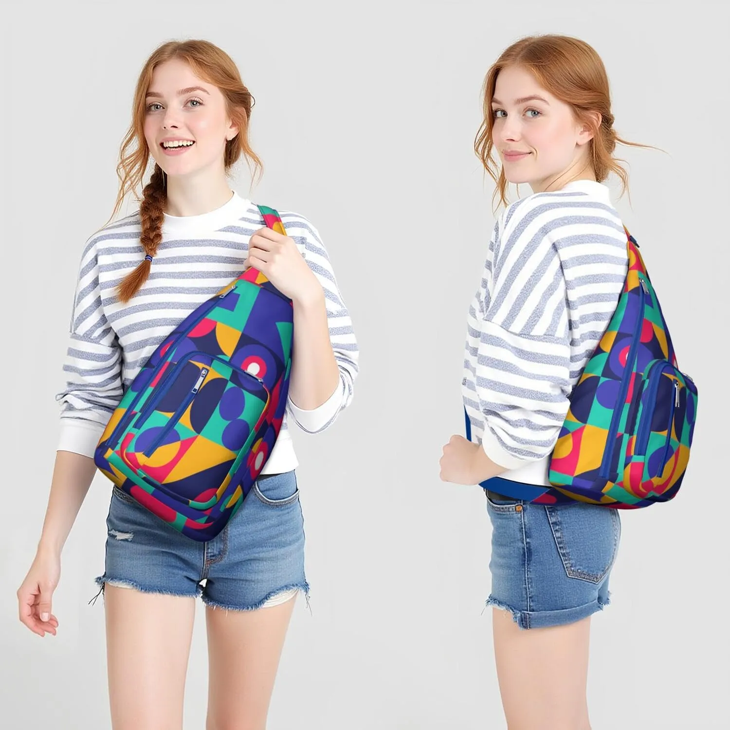 Shoulder Sling Crossbody Casual Chest Bag For Travel Sports Running,Backpack for Men & Women Lightweight Sports BagCrossbody Concealed Carry,Fashion Shoulder Bag Waterproof Chest Bag