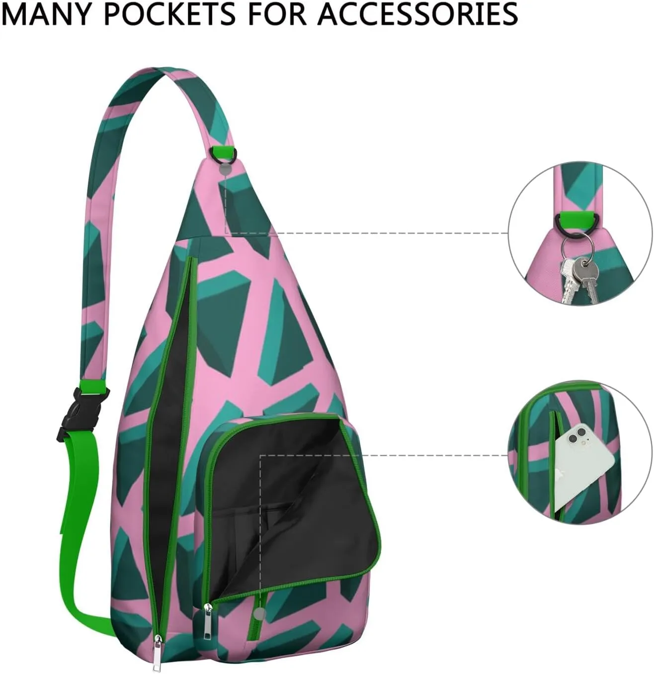 Shoulder Sling Crossbody Casual Chest Bag For Travel Sports Running,Backpack for Men & Women Lightweight Sports BagCrossbody Concealed Carry,Fashion Shoulder Bag Waterproof Chest Bag