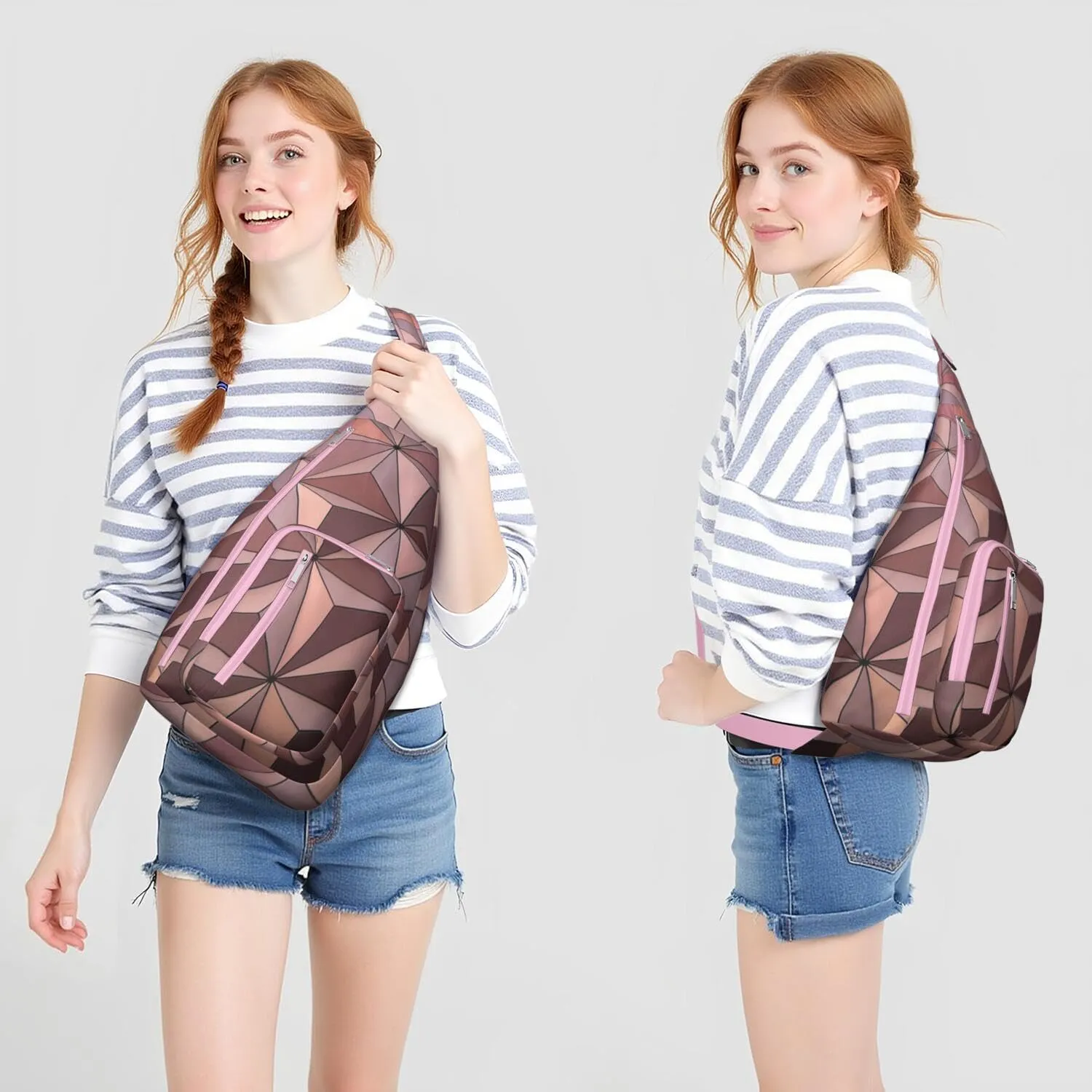 Shoulder Sling Crossbody Casual Chest Bag For Travel Sports Running,Backpack for Men & Women Lightweight Sports BagCrossbody Concealed Carry,Fashion Shoulder Bag Waterproof Chest Bag