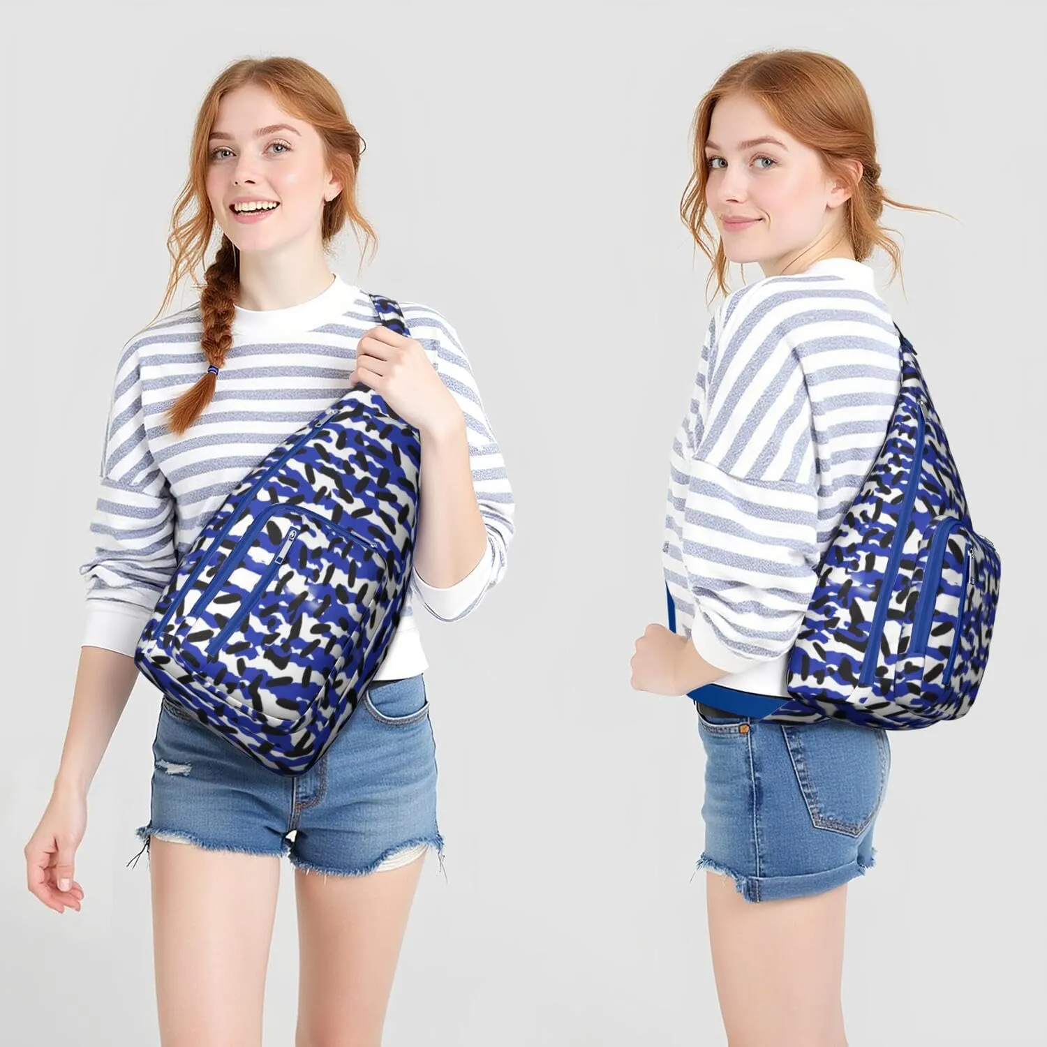 Shoulder Sling Crossbody Casual Chest Bag For Travel Sports Running,Backpack for Men & Women Lightweight Sports BagCrossbody Concealed Carry,Fashion Shoulder Bag Waterproof Chest Bag