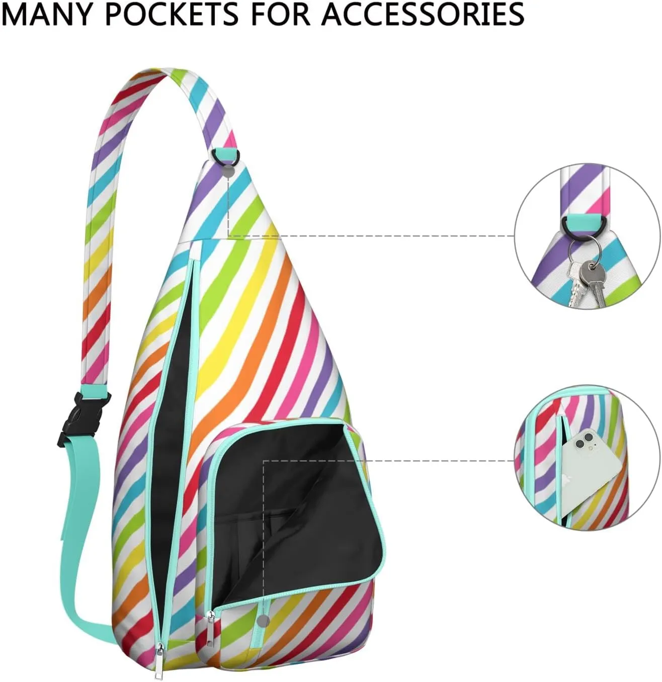 Shoulder Sling Crossbody Casual Chest Bag For Travel Sports Running,Backpack for Men & Women Lightweight Sports BagCrossbody Concealed Carry,Fashion Shoulder Bag Waterproof Chest Bag