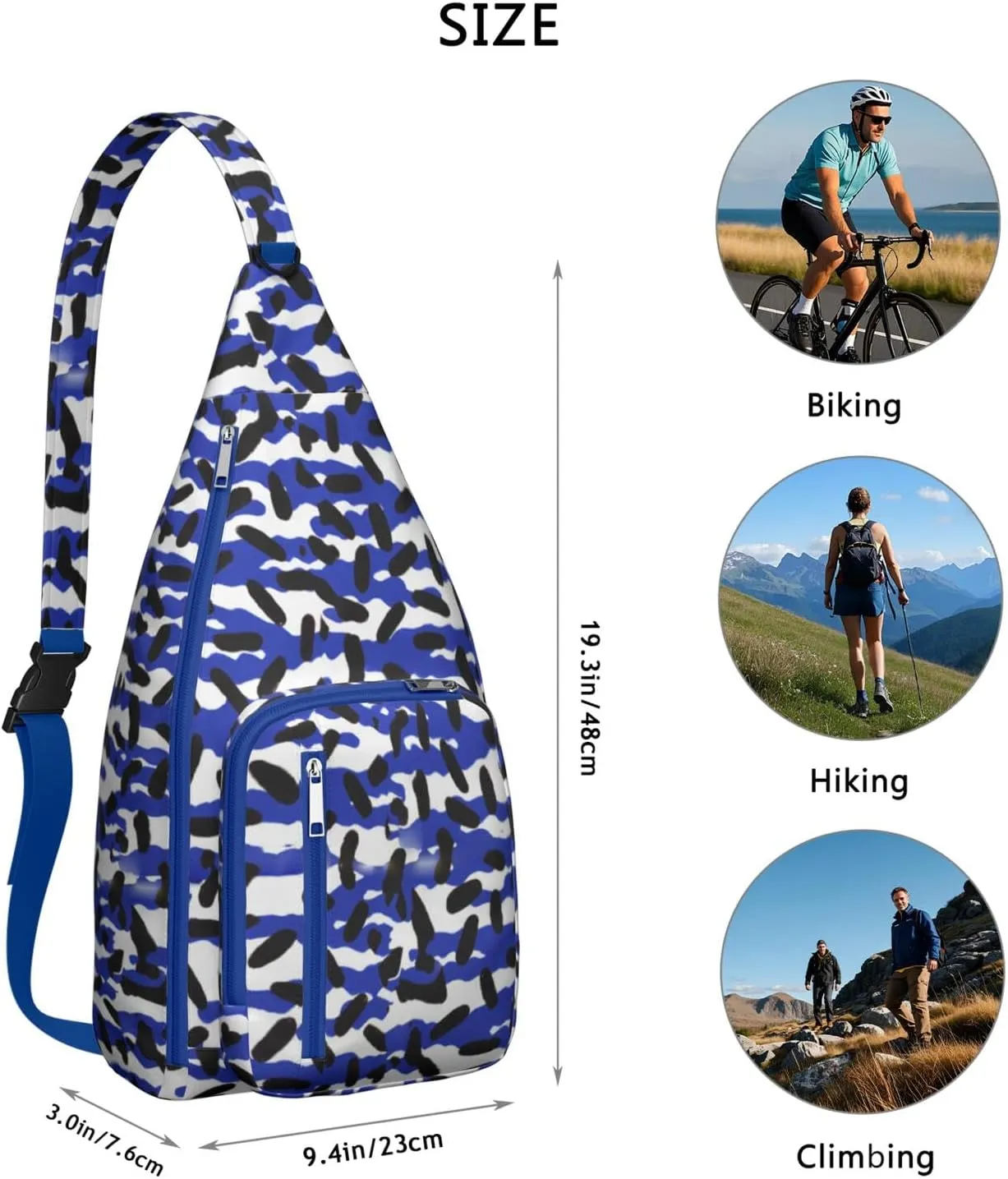 Shoulder Sling Crossbody Casual Chest Bag For Travel Sports Running,Backpack for Men & Women Lightweight Sports BagCrossbody Concealed Carry,Fashion Shoulder Bag Waterproof Chest Bag
