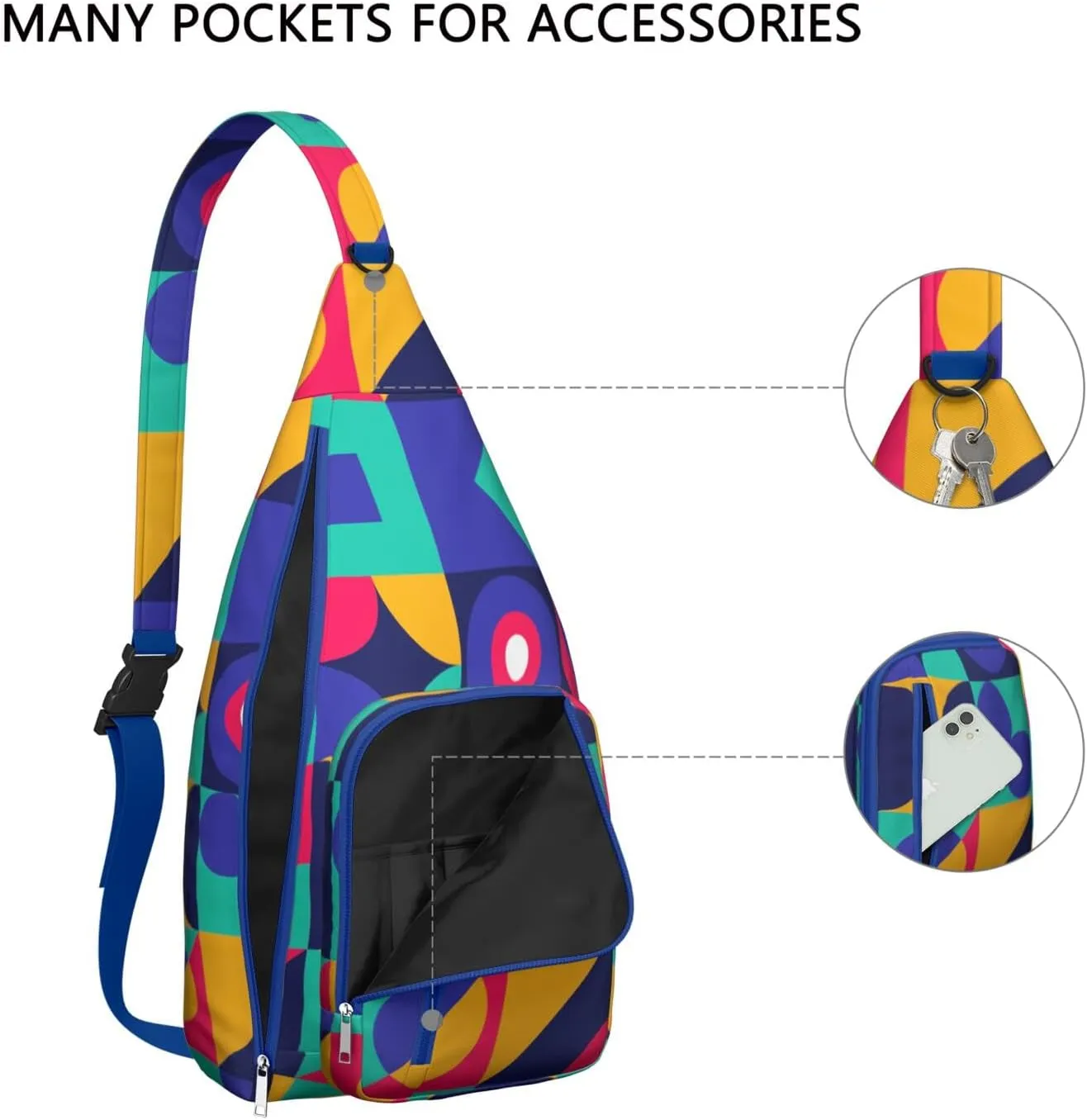 Shoulder Sling Crossbody Casual Chest Bag For Travel Sports Running,Backpack for Men & Women Lightweight Sports BagCrossbody Concealed Carry,Fashion Shoulder Bag Waterproof Chest Bag