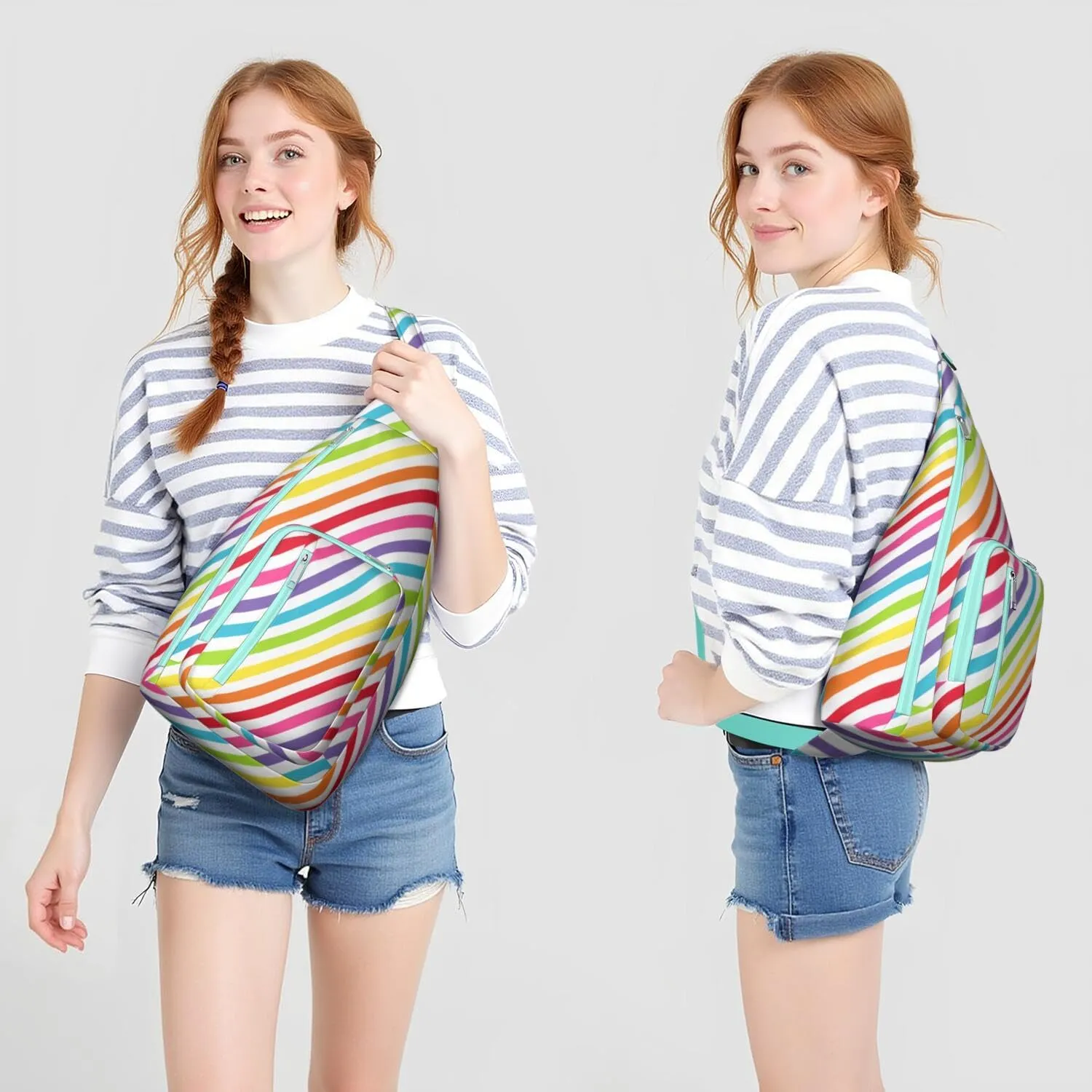 Shoulder Sling Crossbody Casual Chest Bag For Travel Sports Running,Backpack for Men & Women Lightweight Sports BagCrossbody Concealed Carry,Fashion Shoulder Bag Waterproof Chest Bag