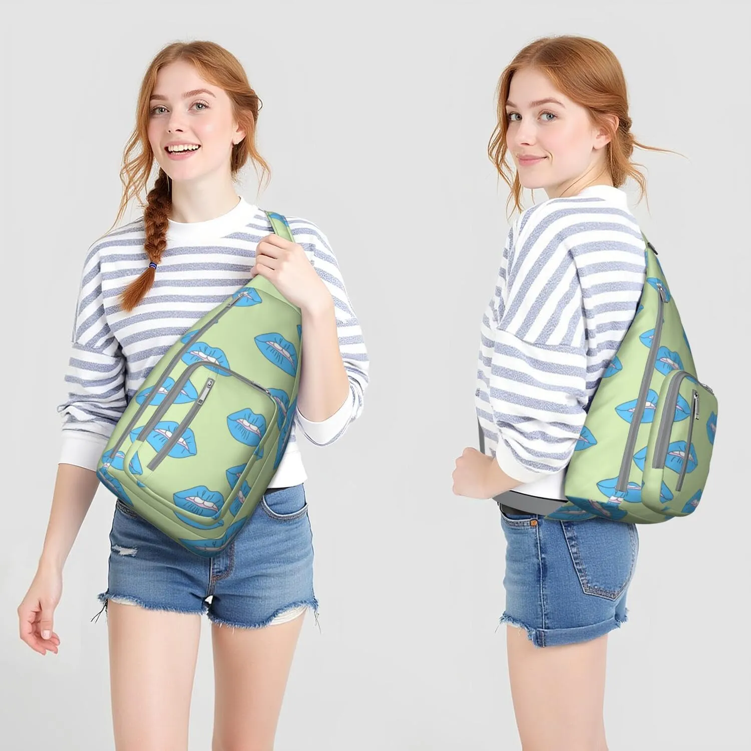 Shoulder Sling Crossbody Casual Chest Bag For Travel Sports Running,Backpack for Men & Women Lightweight Sports BagCrossbody Concealed Carry,Fashion Shoulder Bag Waterproof Chest Bag